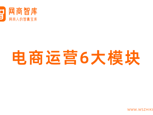 电商运营6大模块